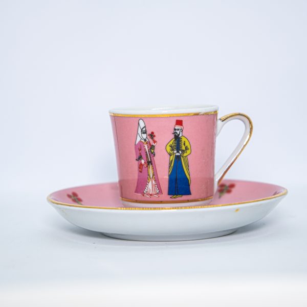 TASARIM 2'li FİNCAN (Pembe)